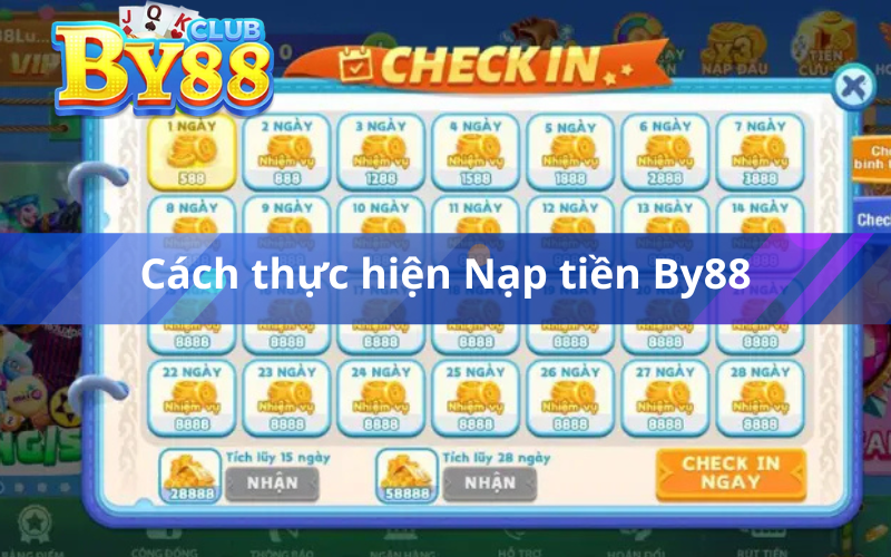 Cách thực hiện Nạp tiền By88